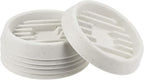 MECCANIXITY Plant Pot Saucer 3.5" Waved Base Plastic Round Flower Drip Tray for Indoor Outdoor, Gray Pack of 6