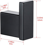 RANDOM Matte Black Towel Hooks for Bathrooms Kitchen Black Hooks for Hanging 2 Pack SUS 304 Stainless Steel Wall Hooks Modern Bathroom Hardware Accessories Coat Robe Hook Wall Mounted.96009-8MB