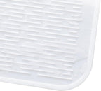 Silicone Dish Drying Mat for Multiple Usage,Easy clean,Eco-friendly,Heat-resistant Silicone Mat for Kitchen Counter or Sink,Refrigerator or Drawer Liner White 4XL 32 inches x 18 inches
