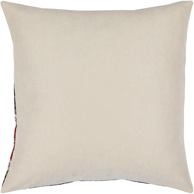 Tapestry Gobelin Red-Black 18"x18" Pillow Cover Sham Ethnic Kilim Geometric Southwestern Pattern Throw Decorative for Home Decor, Sofa, Couch, Porch, Patio, Chair