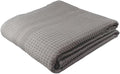 GILDEN TREE Waffle Bath Sheet Large Bath Towels Quick Dry Thin Body Towels, 40x80 Oversized Bath Towels for Adults, Classic Style (Pewter)