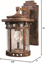 Maxim Santa Barbara Vx 1 Light Outdoor Wall Lantern with Sienna Finish