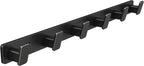 Coat Hook Wall Rack Hanger - Black Coat Rack with 6 Hooks Wall Hooks for Hanging Hat Key Bag Towel Wall Mount Coat Holder