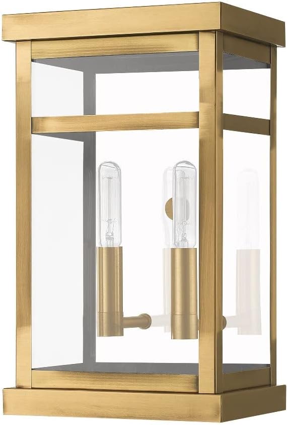Livex Lighting 20702-07 Hopewell Bronze 2 Light Outdoor Wall Lantern