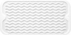 Silicone Dish Drying Mat for Multiple Usage,Easy clean,Eco-friendly,Heat-resistant Silicone Mat for Kitchen Counter or Sink,Refrigerator or Drawer Liner White S 12 inches x 6 inches