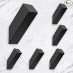 NINETREX Black Towel Hooks Matte Black Robe Hook, Modern Towel Hooks SUS 304 Stainless Steel Heavy Duty Wall Hooks Waterproof for Bathroom Bedroom Entryway Coat mudroom Garage, Wall Mounted 6 Pack