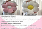 Green Flower Pillow, Daisy Shaped Throw Pillow 15.7In, Cute Seating Cushion for Home Decor