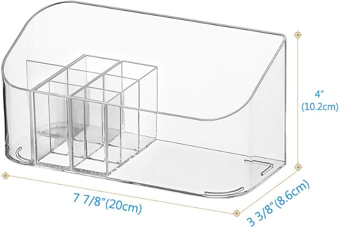 Poeland Makeup Organizer Medicine Cabinet Shelves Organizer Cosmetic Display Case Storage Box for Vanity Countertop Bathroom