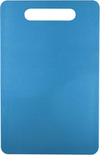 Fotouzy Plastic Utility Cutting Board with Handles, Food Safe PP Material, BPA Free, Dishwasher Safe, Thick Chopping Board, Large Size, Easy Grip Handle, for Kitchen (Blue)