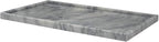Natural Marble Stone Tray - Hand Carved, Polished Marble Bathroom Tray w/Non-Slip Rubber Pads – Compact Marble Vanity Tray in 3 Shapes - Versatile, Luxury Stone Tray for Bathroom, Kitchen & More