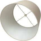 Royal Designs, Inc. HB-610-12BG Shallow Drum Hardback Lamp Shade, 11 x 12 x 8.5, Beige