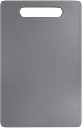 Fotouzy Plastic Utility Cutting Board with Handles, Food Safe PP Material, BPA Free, Dishwasher Safe, Thick Chopping Board, Large Size, Easy Grip Handle, for Kitchen (Gray), 15.5" X 10"