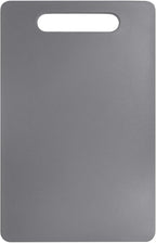 Fotouzy Plastic Utility Cutting Board with Handles, Food Safe PP Material, BPA Free, Dishwasher Safe, Thick Chopping Board, Large Size, Easy Grip Handle, for Kitchen (Gray), 15.5" X 10"