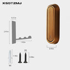 4PCS Folding Coat Hook, Heavy Duty Wall Hooks Made of Zinc Alloy, Foldable Wall Hooks for Hanging Coats, Scarves, Hats, Bathrobes, Keys, Bags (Bronze)