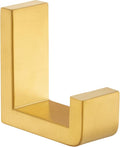 Angle Simple Towel Hook for Bathroom, SUS 304 Stainless Steel Shower Wall Coat Hook, Bath Robe Holder Hanger, Brushed Gold