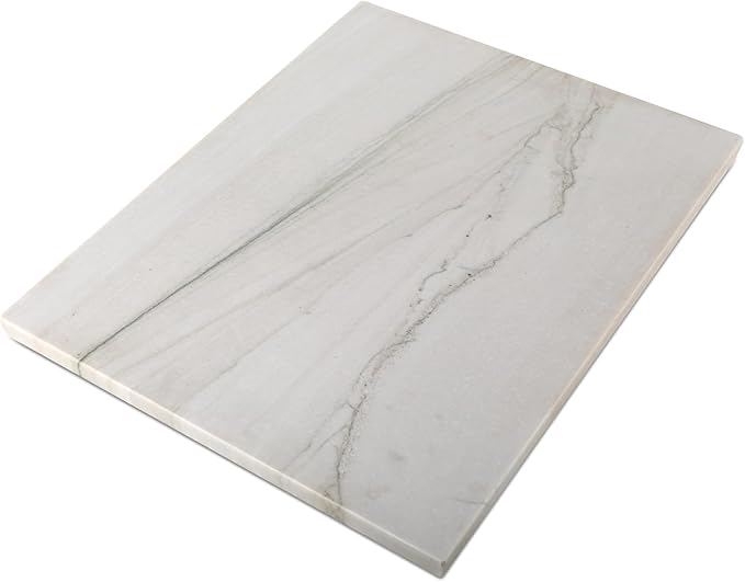 Koville Brazilian Natural Marble Cutting Board for Kitchen, 16x20inch Extra Large Hand Crafted Marble Slab for Cheese, Charcuterie, Pastry Board - Wedding Gift, House Warming Gift