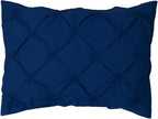 COTTON STICH King Pillow Shams Set Of 2 Navy Blue 20x36 Pinch Pleated Pillow Shams Pillow Covers Hotel Quality 100% Egyptian Cotton 600 Thread Count Gorgeous Decorative Pinch King Pillow Sham Set of 2
