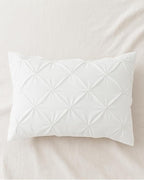Pinch Pleated Standard Pillow Shams Set Of 2 White 600 Thread Count Super Soft White Pinch Pillow Shams Standard 20" x 26" Size 100% Egyptian Cotton Decorative Pinch Pleated Bed Pillow Covers Set of 2