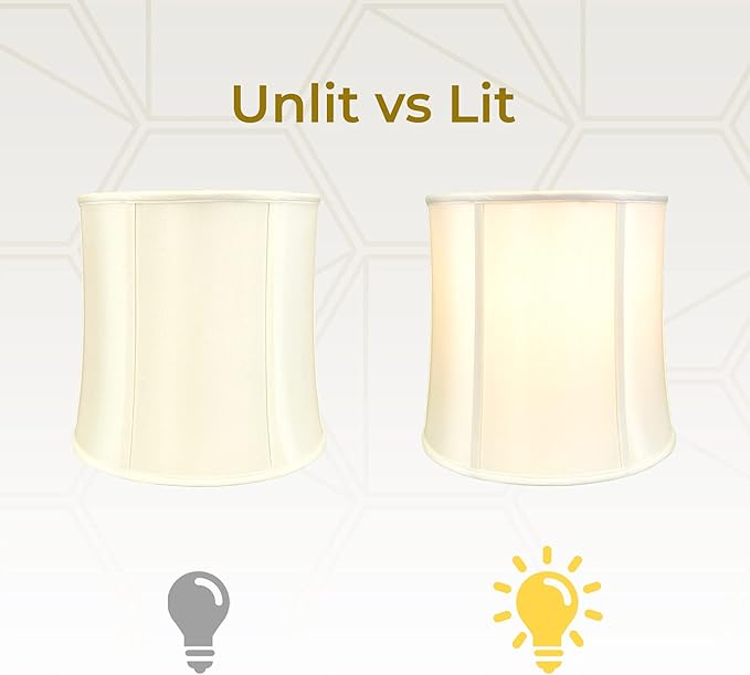 Royal Designs, Inc. BS-719-10EG-2 Drum Basic Lamp Shade, 9 x 10 x 10, Eggshell, 2-Pack