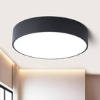 Modern Dimmable Round Black LED Large Flush Mount Ceiling Light Fixture, Mounted Ceiling Lamp Lighting Fixtures,5CCT 2700-6000K for Kitchen Master Bedroom Living Room,36W 15.74 Inch