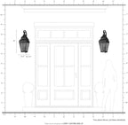 Livex Lighting 2605-07 Exeter 3-Light Outdoor Wall Lantern, Bronze