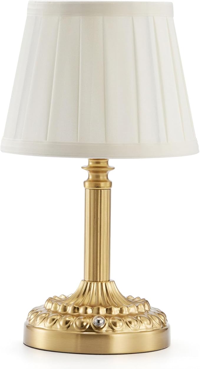 Small Cordless Table Lamp for Restaurant Dinner Table, 5200 mAh Rechargeable Battery Operated Lamp, Portable Dimmable Touch Lights for Bedroom Living Room Dining Room Outdoor Patio