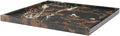 Natural Marble Stone Tray - Hand Carved, Polished Marble Bathroom Tray w/Non-Slip Rubber Pads – Compact Marble Vanity Tray in 3 Shapes - Versatile, Luxury Stone Tray for Bathroom, Kitchen & More