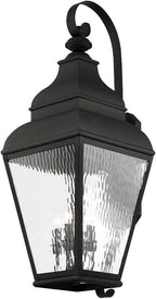 Livex Lighting 2607-61 Exeter 4-Light Outdoor Wall Lantern, Vintage Pewter