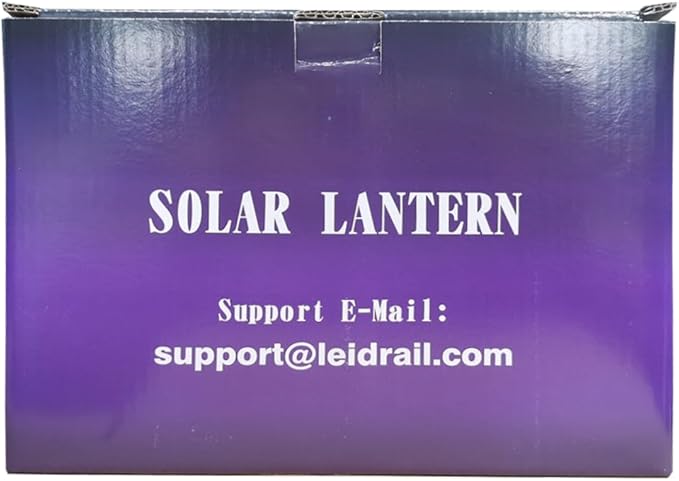 LeiDrail Solar Lantern Outdoor Hanging Lanterns Garden Metal Decorative Light Warm White LED Waterproof Landscape Lighting for Table Pathway Party Yard - 2 Pack
