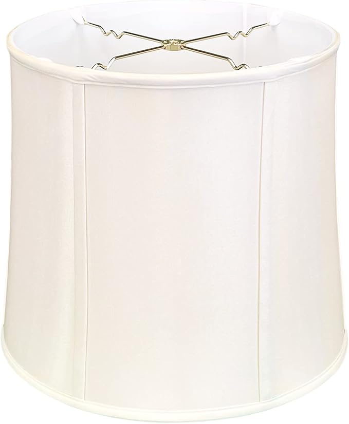 Royal Designs, Inc. BS-719-16WH Basic Drum Lamp Shade, 15" x 16" x 16", White