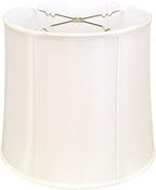 Royal Designs, Inc. Basic Drum Lamp Shade, White, 14" x 15" x 15, BS-719-15WH