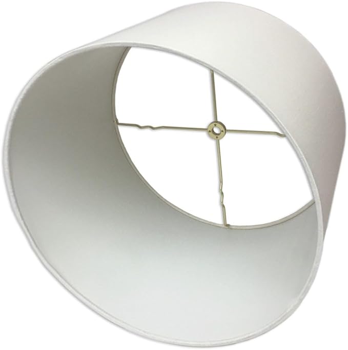 Royal Designs, Inc. HB-610-10WH Shallow Drum Hardback Lamp Shade, 9 x 10 x 7, White
