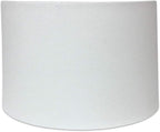 Royal Designs, Inc. HB-610-16LNWH Shallow Drum Hardback Lamp Shade, 15 x 16 x 10, Linen White