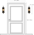 Milaii Copper Outdoor Wall Lights 20" H Exterior Light Fixture Oil Rubbed Bronze Anti-Rust Wall Lantern Fixture Waterproof Wall Mount Porch Light for Garage Patio Doorway E26 Base Socket