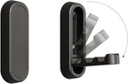 2PCS Folding Coat Hook, Heavy Duty Wall Hooks Made of Zinc Alloy, Foldable Wall Hooks for Hanging Coats, Scarves, Hats, Bathrobes, Keys, Bags(Black)