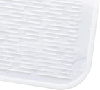 Silicone Dish Drying Mat for Multiple Usage,Easy clean,Eco-friendly,Heat-resistant Silicone Mat for Kitchen Counter or Sink,Refrigerator or Drawer Liner White 3XL 28 inches x 18 inches