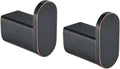 RANDOM Towel Hooks for Bathrooms Oil Rubbed Bronze Coat Hook Wall Mount Shower Hooks,Heavy Duty Robe Hook Stainless Steel Towel Holder,2 Packs.96026-8-ORB