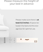 StorageWorks Underbed Storage Box, Under Bed Clothes Organizer With Sturdy Structure and Ultra Thick Fabric, 30" L x 28" W x 6" H, 2 pack