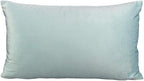 Light Blue Lumbar Velvet Soft Solid Throw Pillow Cases Decorative Rectangle Cozy Cushion Covers Home Decor for Living Room Couch Sofa Car 12"x20" Set of 2