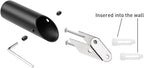 NINETREX Black Wall Hooks Matte Black Towel Hook Modern Robe Hooks SUS 304 Stainless Steel Heavy Duty Hook for Bathroom Entryway Bedroom Coat Key Mudroom Garage, Wall Mounted 4 Pack