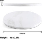Koville African Natural Marble Cutting Board for Kitchen, 16inch Round Hand Crafted Marble Slab for Cheese, Charcuterie, Pastry Board - Wedding Gift, House Warming Gift(Namib Fantasy)
