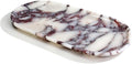 Natural Marble Tray, Coffee Table, Food, Fruit, Paper Cup, Cake Display, Coffee bar, Family Gatherings, Seasonal Holiday Decoration Tray(Viola-oval-11 x5 x0.7)