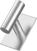 VAEHOLD Wall Towel Hooks, Heavy Duty Sticky Holder Waterproof Towel Hooks for Hanging Coat, Clothes, Closet Hook Wall Mount for Kitchen (Silver, 4 Pack)