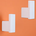 RANDOM White Towel Hooks Bathroom Hardware Accessories Wall Hook SUS 304 Stainless Steel Matte White Robe Hook for Bathroom Kitchen,Contemporary Style Wall Mounted 2 Pack.96009-8MW3