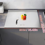 316 Stainless Steel Cutting Board,Cutting Boards for Kitchen,Chopping Board,Large Cutting Board for Chopping Meat,Vegetables,Fruits,Cheese（35.43 * 22.83in）