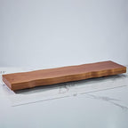 Wood Bathtub Caddy Tray, Anti-Slip Premium Wood Bathtub Tray, Waterproof Rectangle Bath Table with Waved Edge, Sturdy Organic Bath Board for Bathroom