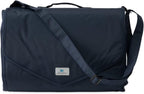 Little Unicorn 5'x7' Outdoor Family Picnic & Beach Blanket | Durable & Water-Resistant Fabric | Compact Fold & Easily Wipes Clean | Zipper Pocket (Navy Plaid)
