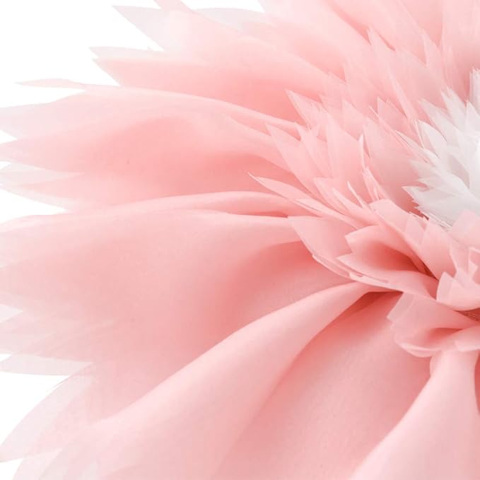 3D Pink Flower Pillow Decorative Round Throw Pillows Handmade Cute Daisy Accent Pillows Soft Floral Cushion for Bed Couch Chair Car Bedroom Living Room Home Decor Gifts 14Inch Pink and White