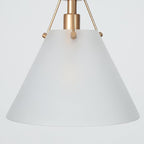 KSANA Gold Pendant Light, Modern Pendant Lights Kitchen Island with Frosted Glass Pendant Hanging Lights for Dining Room, Kitchen, Bedroom