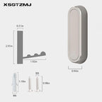 4PCS Folding Coat Hook, Heavy Duty Wall Hooks Made of Zinc Alloy, Foldable Wall Hooks for Hanging Coats, Scarves, Hats, Bathrobes, Keys, Bags (Silver)
